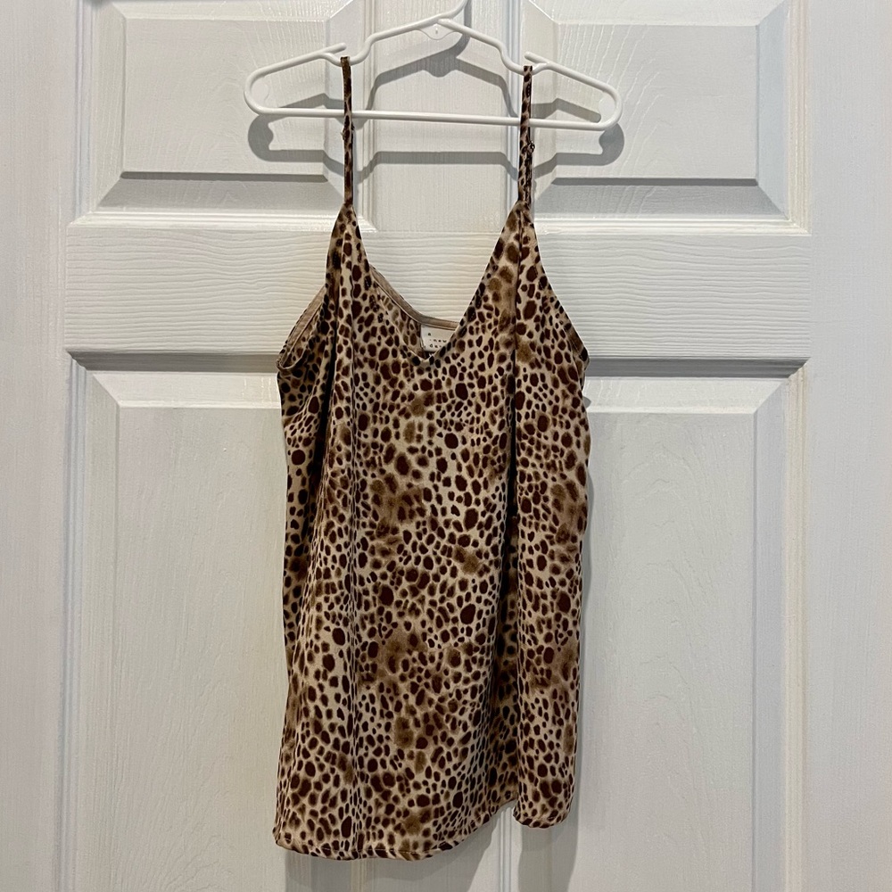 A New Day Animal Print Tank Top XS